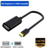 Mini DisplayPort To HDMI-compatible Adapter 4K/1080P DP Male To HD Female Converter Compatible for MacBook Air/Pro TV Projector