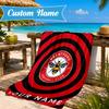 Custom Name Beach Towel Brentford Football Club Crest Soft and Quick-drying Beach Towel, Suitable for Travel, Swimming Pool, Gym, Yoga, Gifts