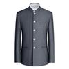 Men's Slim Fit Chinese Stand-Up Collar Zhongshan Suit - Groom Tuxedo, Four Seasons Style