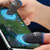 2Pcs Mobile Game Fingertip Gloves For Gamer Sweatproof Anti-Slip Touch Screen