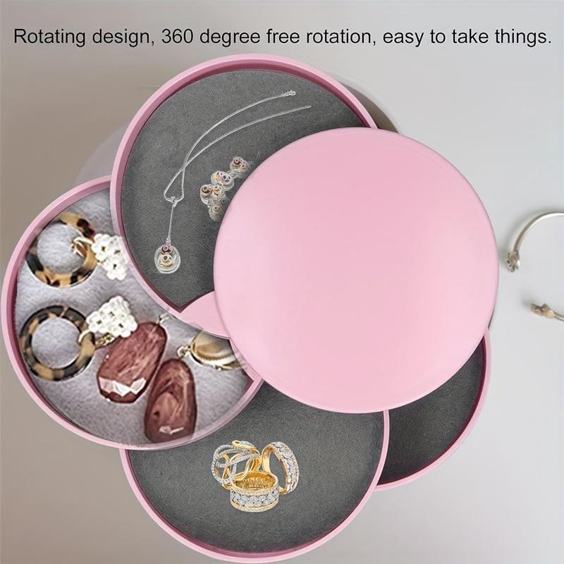 Multi-Layer Desktop Organizer With Lid - Perfect For Jewelry, Makeup & Hair Accessories Storage, Utility Hooks