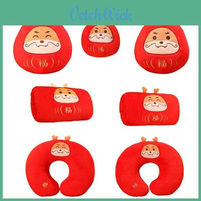 Плюшевая игрушка Дракон Дхармы, кукла, красный дракон, новогодний дракон удачи, подушка для шеи, плюшевый дракон, грелка для рук