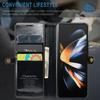 CaseMe for Samsung Z Fold 5 4 Case Luxury Leather Wallet Phone Case Detachable 2 in 1 Phone Cover with Multi Card Slot Case