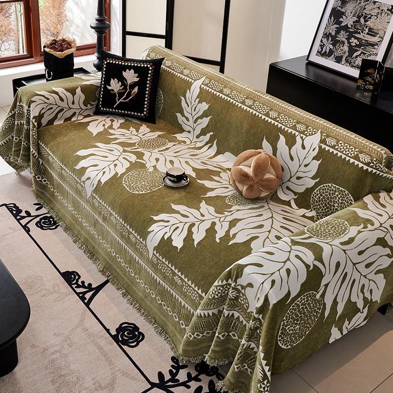 Новый чехол для дивана из шенилла, универсальный для всех сезонов, полный чехол, пыленепроницаемый чехол для дивана, чехол для дивана