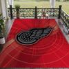 Soft Floor Carpet Detroit Red Wings Pattern Area Rug Decorative Mat For Home Room Decoration