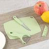 1set Random Color Fruit Knife Cutting Board Peeler Set, Paring Knife Fruit Knife Chopping Board Set, Kitchen Tools