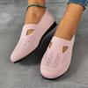 Fly-knit Shoes with A Wide Round Toe Casual Women's Shoes