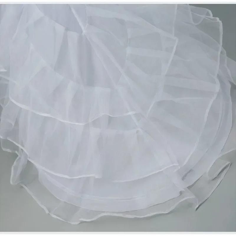 Свадебный бал Нижняя юбка со шлейфом Кринолин Плюс Газовая юбка-кринолин с косточкой Свадебное платье Русалка Нижняя юбка Рыбий хвост