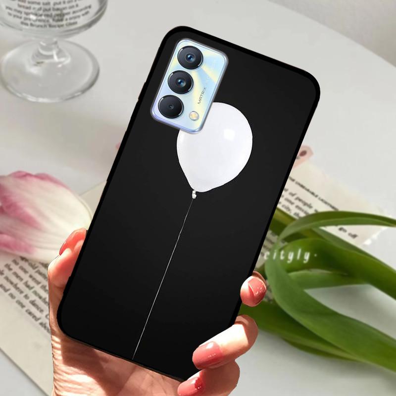 Для чехла Realme GT Master Case Edition Животные Мультфильмы Мягкий Силикон Funda для Телефона Realme GT Master Explorer Чехол Черный Coque