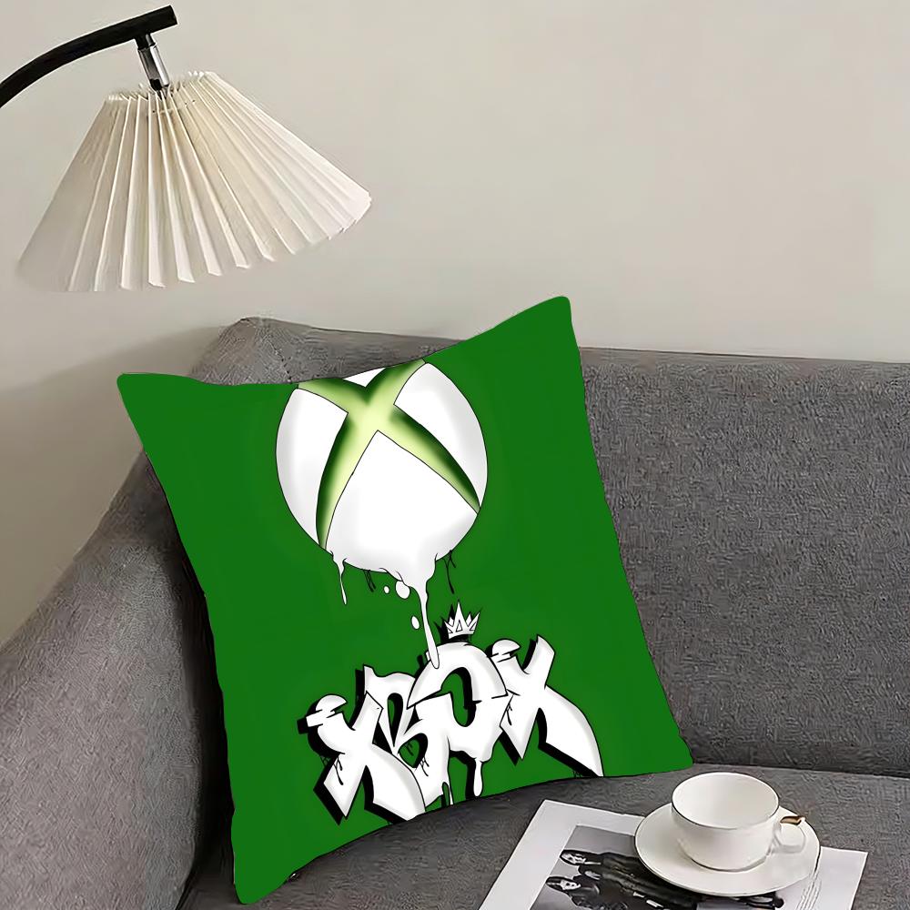 Двусторонняя наволочка-подушка с принтом X-XBox, двусторонняя плюшевая наволочка – Для автомобиля, дивана, спальни, идеально в качестве подарка.