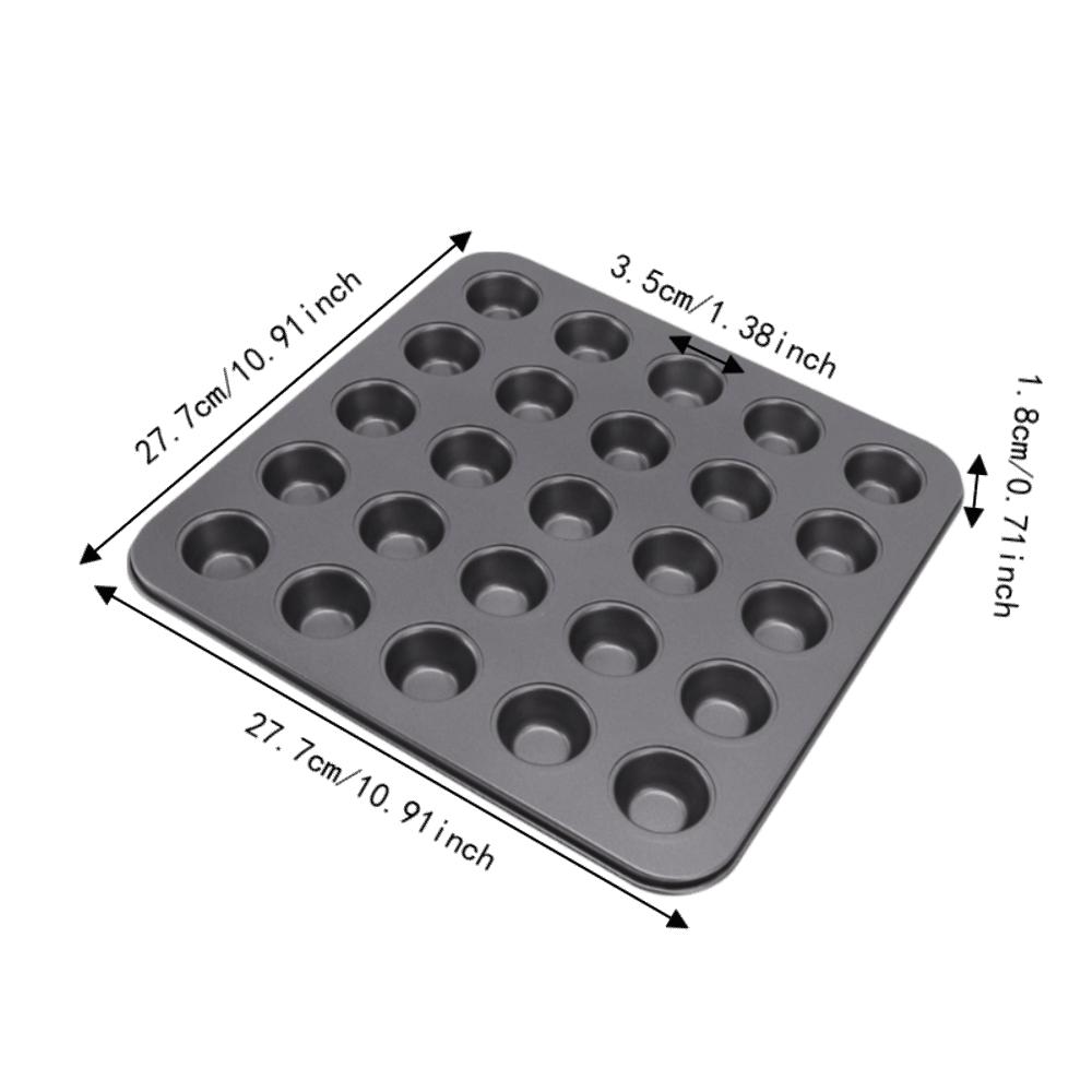 PTFE Nonstick Coating Mini Muffin Pan Carbon Steel Mini Tart Pan  Baking Cakes Bread