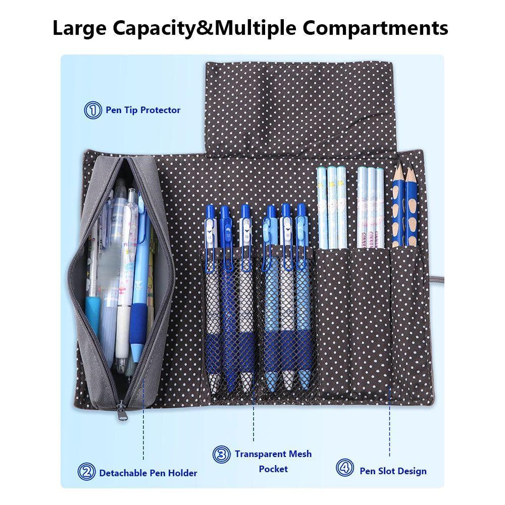 Дизайн ремешка Пенал-шторка Многослойная сумка для канцелярских принадлежностей Простой пенал Студенты