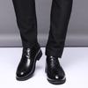 Leather Dragonfly brand genuine leather men's leather shoes business dress breathable inner height increase leather shoes men