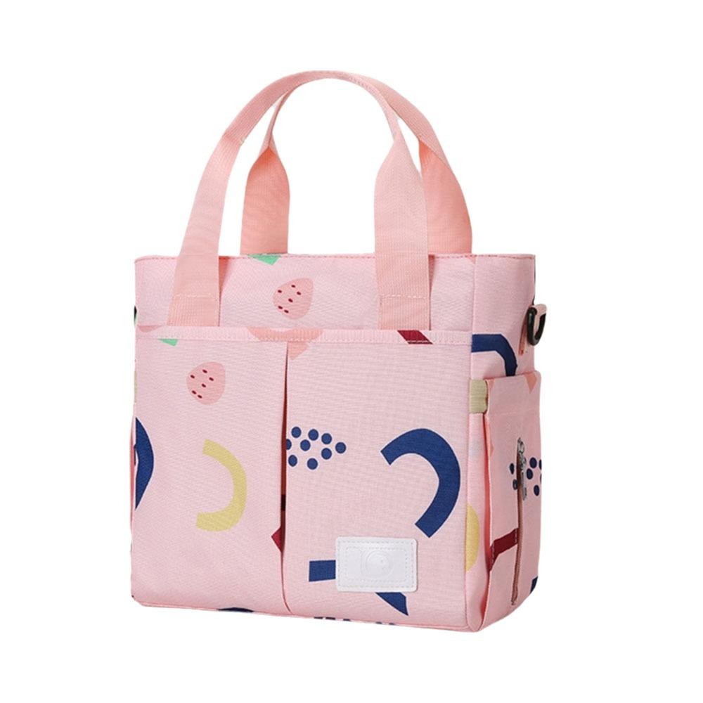 Модная сумка для мамы с принтом, большая вместимость, водонепроницаемая сумка для подгузников, легкая, с широким отверстием, сумка для детских подгузников для младенцев