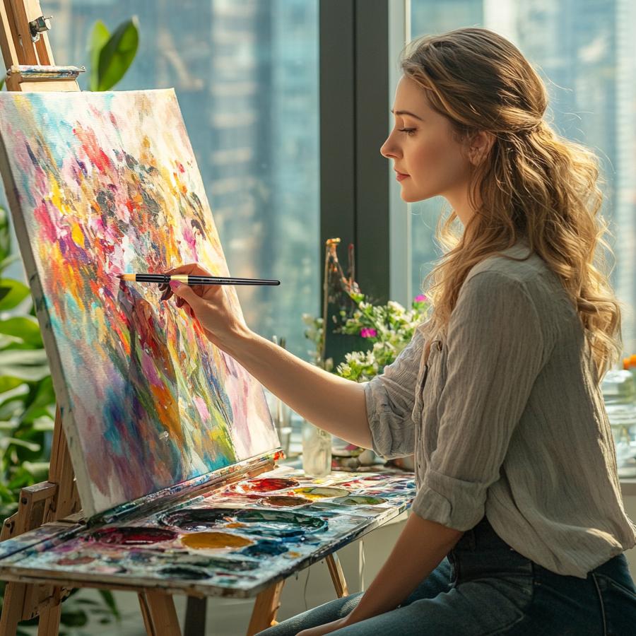 Многофункциональный набор художественных кистей с 6 видами различных наконечников для масляной, акриловой и акварельной живописи, идеально подходит для студентов и начинающих