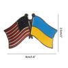 2Pcs 2022 Ukraine Flag Lapel Pin Badges National Waving Flag Pins Metal Flag Badge Pins Brooch Souvenir