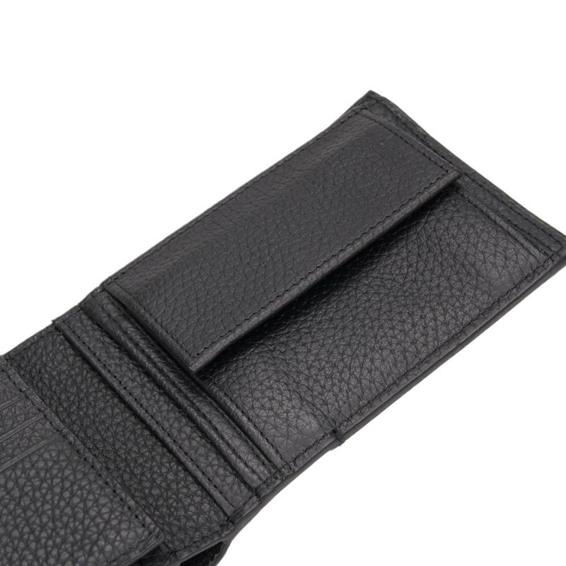 Calvin Klein Мужской складной кожаный кошелек для нескольких карт Business Space-Black 4D1241G-UB1