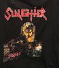 Винтажная черная футболка рок-группы Slaughter Все размеры Унисекс футболка XZ891 Унисекс футболка