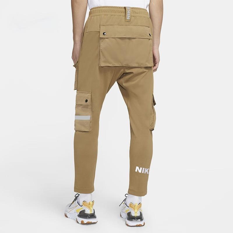 Nike Sportswear City Made Multiple Pockets Reflective Logo Knit Casual Pants Brown Men's DB3612-303