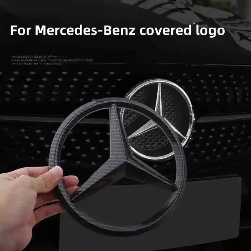 Car Sticker C200 E300 Hot 2026 For Benz 18.8cm Car Front Grille Large Badge Decal for Mercedes Benz AMG A/B/GLA/GLB/GLS/G/C E/GL