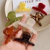 Korean Style Small Shark Clip Colorful Acetic Acid Side Clip Cute Acetic Acid Hair Claw  Children