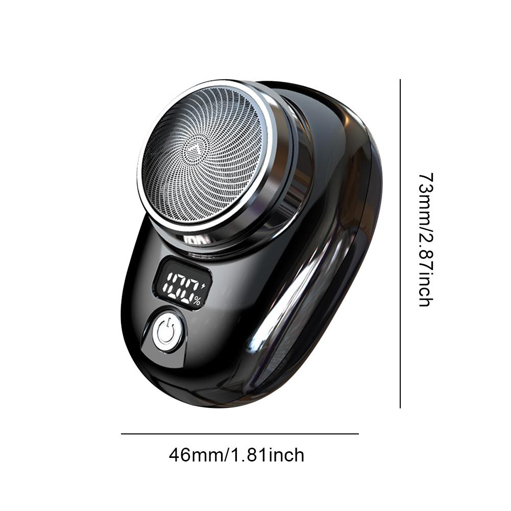 USB-перезаряжаемый триммер для бороды, беспроводная дорожная карманная бритва, электрическая бритва, электрическая мини-бритва для путешествий для мужчин, чистое бритье лица