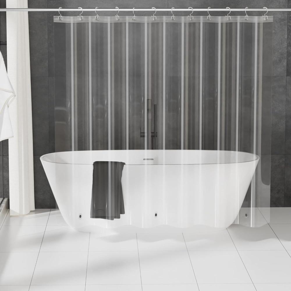 Waterproof Weighted Magnet Clear Shower Curtain Bathtub Partition Curtain Living Room