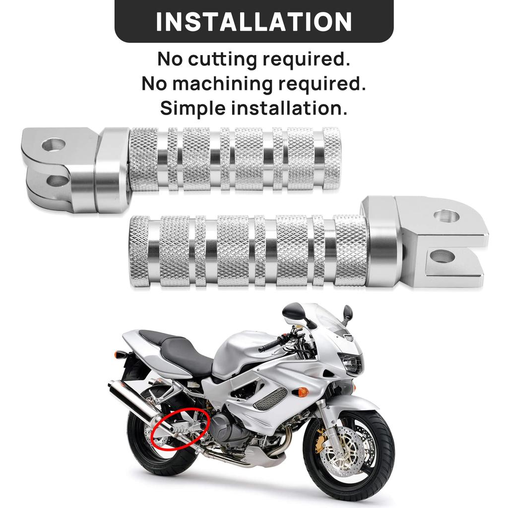 Подножка для мотоцикла, передняя педаль, нескользящая, серебристого цвета, подножка Совместимые модели Honda