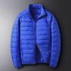 Men's Lightweight Slim Fit Down Jacket - Warm Hooded Puffer Coat for Autumn/Winter, Plus Size Available