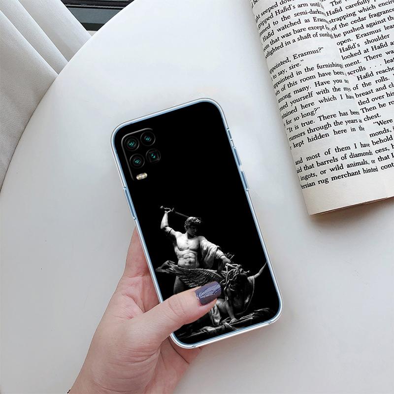 RP32 Fresco Adam Sculpture Transparent Phone Case for Motorola Moto Edge 20 30 40 50 S30 Fusion Ultra Pro Neo Lite + G200 G23