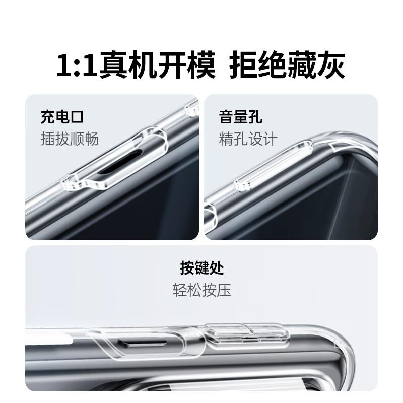 Shockproof Phone Case for Huawei Pura80, Fully Transparent Ultra-Thin Bare Feel Anti-Fingerprint Lens Full Protection Breathable Soft