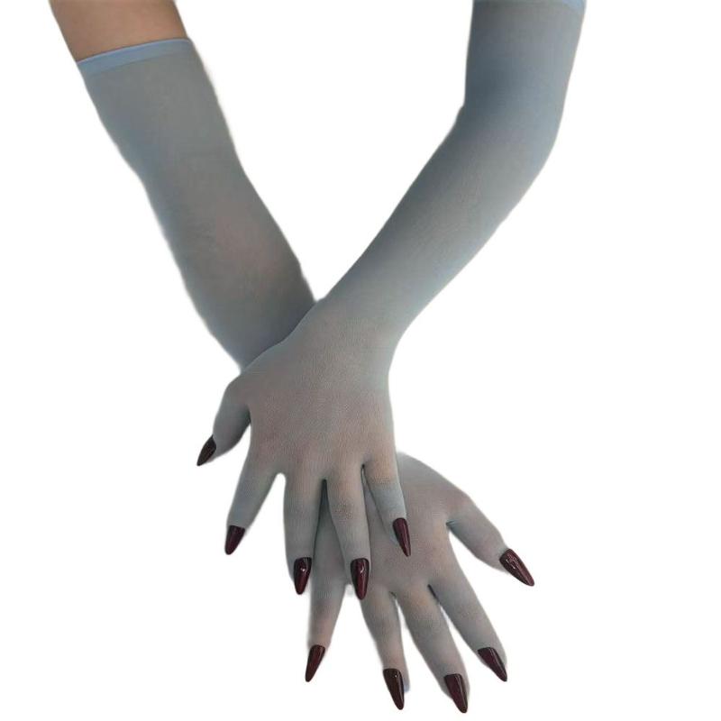 1 пара бесшовных сетчатых перчаток для пальцев, забавные перчатки для косплея, Хэллоуина, клубных танцев, свадебной вечеринки, аксессуары, перчатки для ногтей