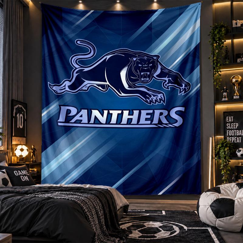 Wall Hanging Tapestry Penrith Panthers Print Cloth for Living Room Bedroom Home Decor