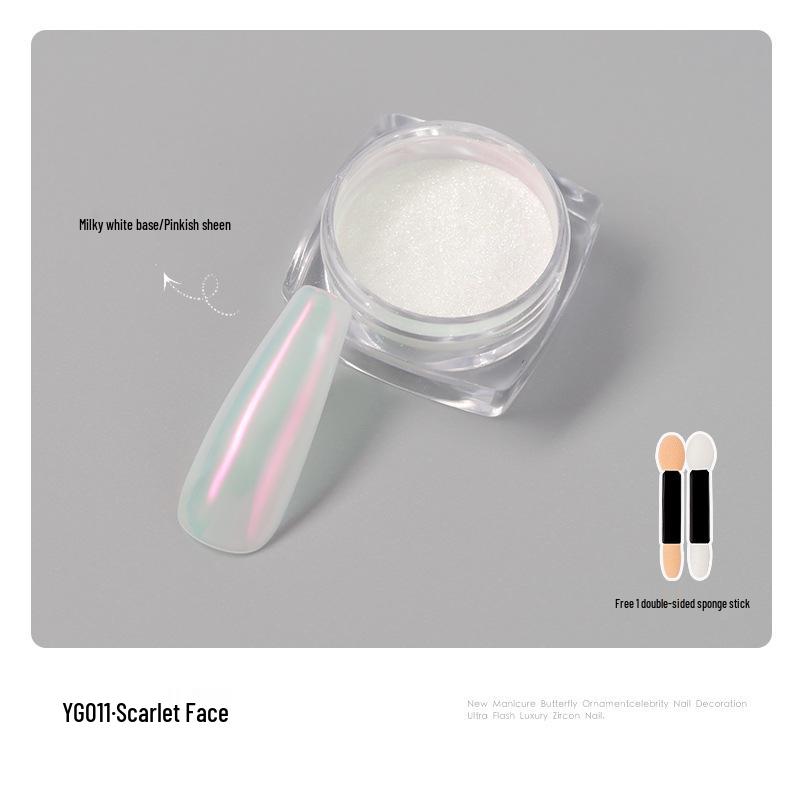 Пудра для зеркального маникюра Hailey's Moonlight Iridescent Fairy Pink