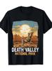 Men's Death Valley National Park T-Shirt - Vintage Desert Scenery & Death Valley Landscape Print, Ro