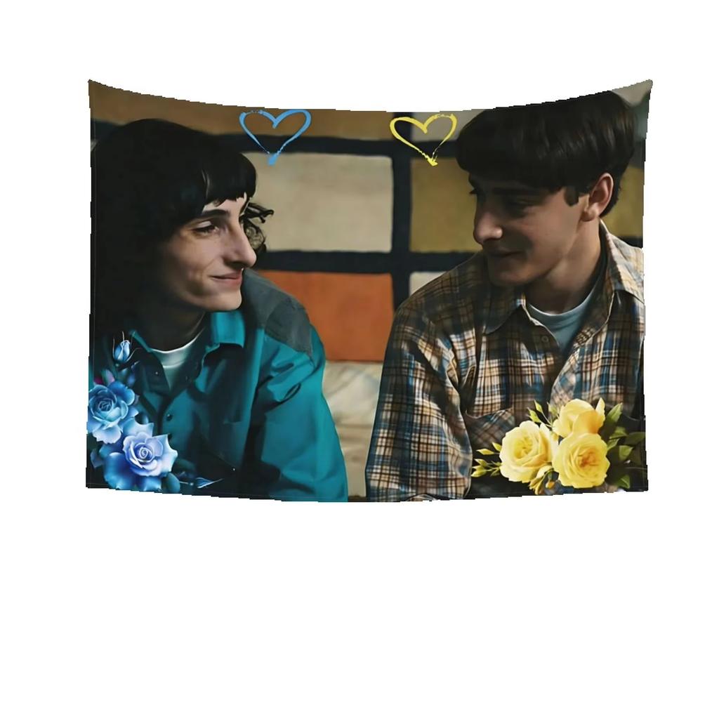 Высококачественный гобелен Byler Heart Floral, многоразовый, прочный, разных размеров, с плоским принтом, для общежития, спальни, домашнего декора