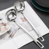 Anti Scalding Hot Pot Spoon Silver Soup Spoons Kitchen Cooking Tools Stainless Steel Spoon  Kitchen