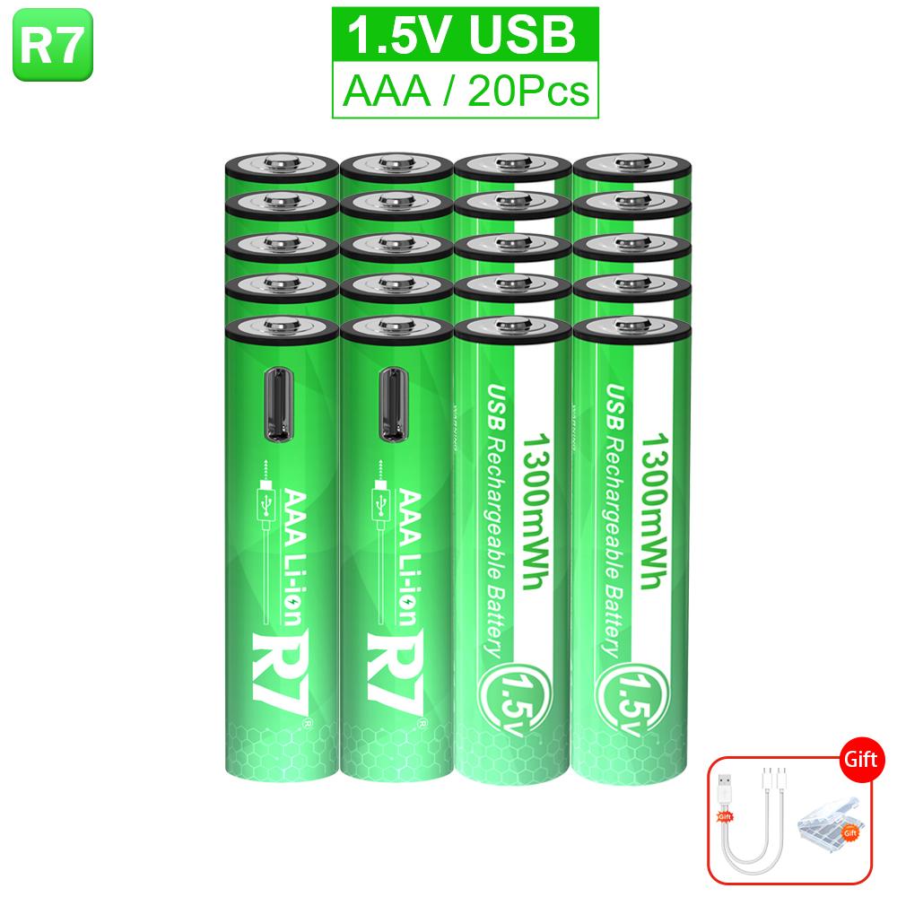 1,5 В AAA литий-ионная аккумуляторная батарея AAA 3A USB зарядка литиевых батарей с USB-кабелем для пульта дистанционного управления мышками-игрушками