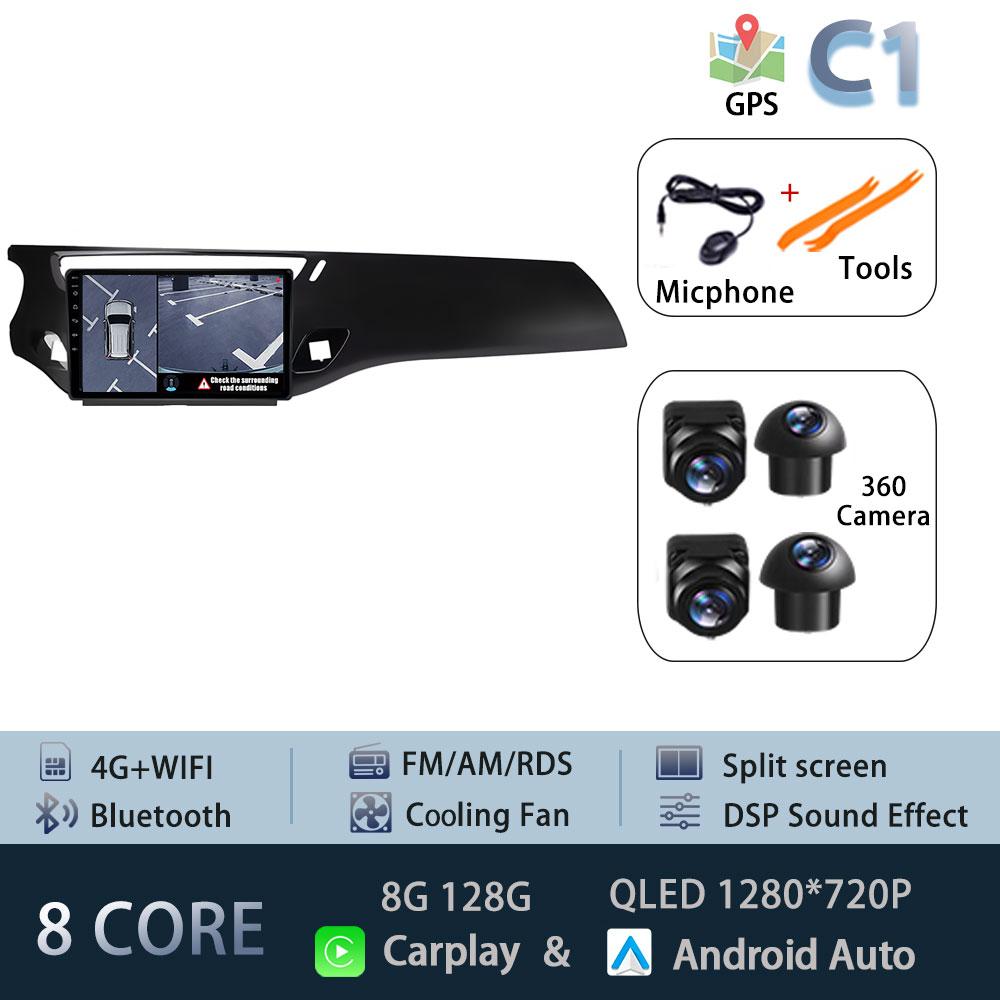 Android 15 Car Radio For Citroen C3 DS3 2010-2016 5G WIFI Head Unit Navigation Autoradio DSP BT Wireless Carplay Auto 4G