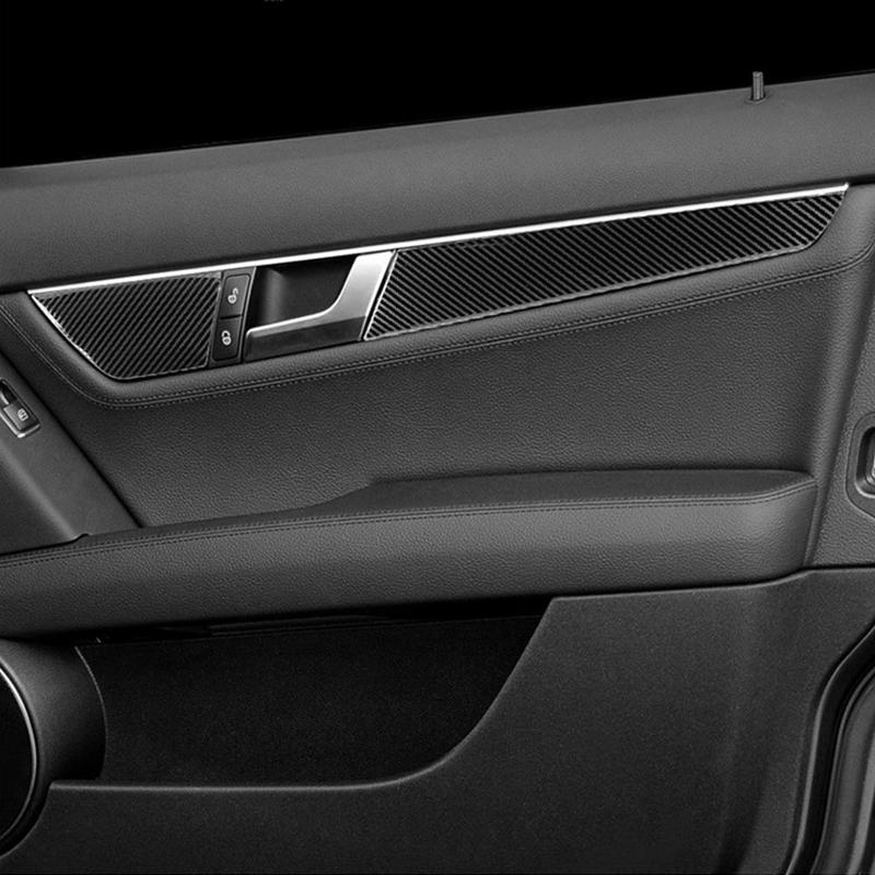 Для Mercedes Benz C Class W204 C180 C200 C260 автомобильная панель окна двери из углеродного волокна полоса защитная отделка наклейка аксессуары