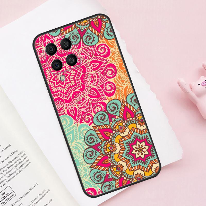 Психоделический чехол с цветочной мандалой в стиле тай-дай для Samsung Galaxy M52 M32 M12 M13 M53 M51 M31 M11 M14 M34 M54 M16 M36 M56 M15 M35 M55