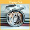 Illustration Metal Dog Keyring With Vintage Finish Ideal For Wedding Gifts Party