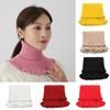Women Warm Windproof Winter Knitted Fake Collar Turtleneck Knitted False Fake Collar