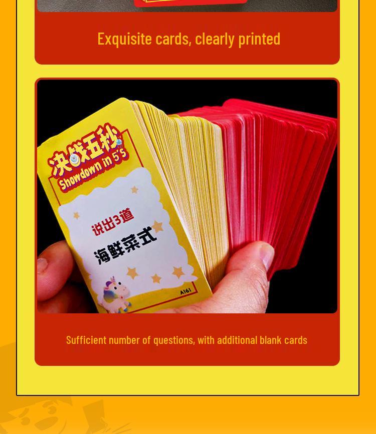 Decisive Five Seconds: Quick Answer Family Party Game