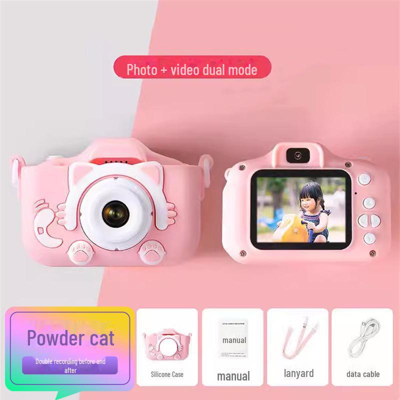 «Детская мультяшная цифровая камера для фото и видеосъемки — идеальный подарок на день рождения для школьников и малышей»