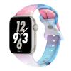 Цветочный ремешок с принтом для Apple Watch Ultra Band 49 мм 41 мм 40 мм 38 45 мм 44 мм 42 мм Силиконовый браслет для IWatch Серии 8 7 SE 6 5 4 3