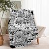 Crayon Shin Print Blanket - Soft & Comfortable, for Bedroom, Travel, Sofa, Home Decoration - Birthday Christmas Gift for Friend