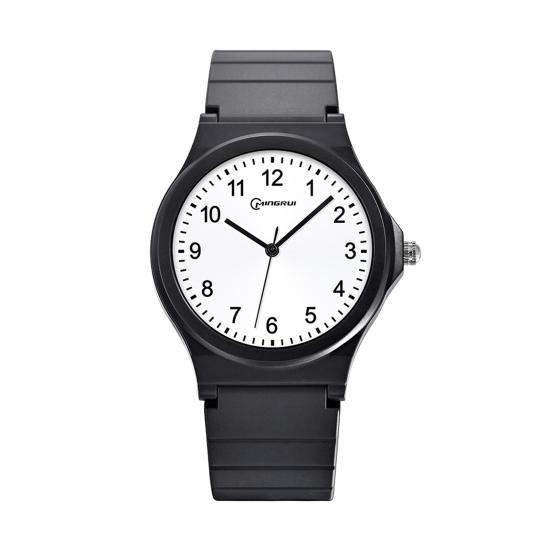 Водонепроницаемые унисекс с четким принтом, разборчивый циферблат, регулируемый ремешок из искусственной кожи, противоударные, высокая точность, студенческие наручные часы без задержки