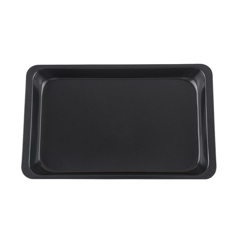 Stainless Steel Shallow Baking Pastry Tray Non-Stick Bread Cake Loaf Rectangle Pan BBQ Plate for Fruit Food Dishes Bakeware