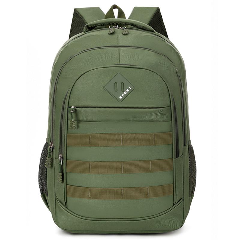 Casual Oxford Material Commuter Backpack With Large Capacity And Colorcontrast Elements